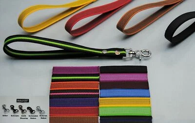 Bullyzei Leine Kurzführer gummiert 20mm Boxer Retriever Schäferhund Bulldogge