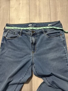 Old Navy Pop Icon Skinny Straight Jeans Damen helle Waschung 16 lang - Bild 1 von 6