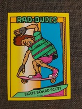 1990 RAD-DUDES Skate Board Scott Pacific Trading Cards #15