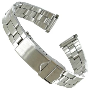 Speidel 12-16mm Stainless Steel Deployment Fold-Over Buckle Watch Band 1882/00L - Picture 1 of 4