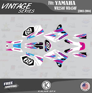 Kit Gráficos para YAMAHA WR250F y WR450F (2003-2004) De Colección - MAGENTA - Imagen 1 de 6