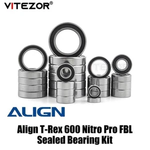 For Align T-Rex 600 Nitro Pro FBL Sealed Bearing Kit 60Pcs - Picture 1 of 4