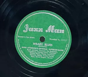 Bunk Johnson's Original Superior Band – Weary Blues / Moose March 78 RPM 1942 - Picture 1 of 4