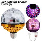 6W E27 LED RGB Disco Crystal Ball Bulb Lights Party DJ Dance Stage Rotating Lamp