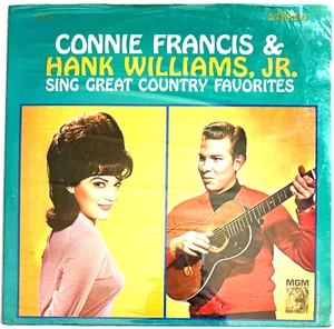 SEALED CONNIE FRANCIS & HANK WILLIAMS JR GREAT COUNTRY FAVORITES VINYL LP RECORD - Picture 1 of 2