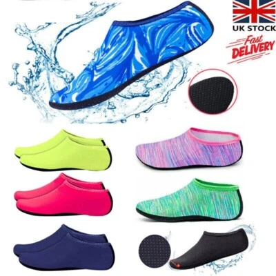 Womens Mens Kids Quick Dry Aqua Socks Water Shoes Beach Surfing Swimming Wetsuit - Image 1 of 4