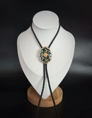 Hecho a mano Abulón Concha Girasol Bolo Corbata Mujeres Boda Collar Regalo Occidental Foto 1 de 4