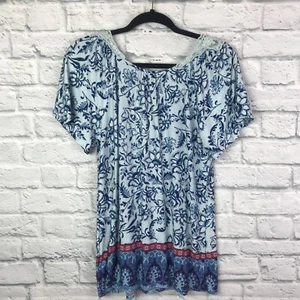 Vintage American Blues Boho M Top - Bild 1 von 5