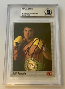 Jeff Fenech Boxing signed 1991 All World #78 Card autographed Beckett Slabbed - Picture 1 of 2