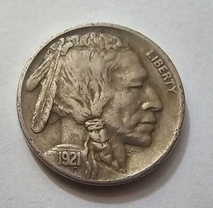 1921 Inidan Buffalo Nickel - Picture 1 of 2