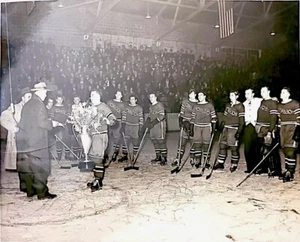 1930/40S SPRINGFIELD INDIANS AHL HOCKEY PHOTO NHL MASSACHUSETTS GOALIE USHL WHA - Picture 1 of 6