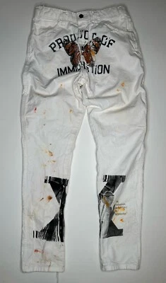 Dickies Custom Straight Fit Painter Pants Malcolm X Product Of Immigration 32 31 - Image 1 of 4