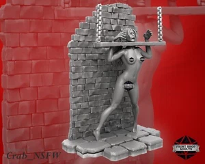 Devote De Pilori Miniature Dungeon Pleasure Figurine Nsfw Érotique Cadeau 75mm - Afbeelding 1 van 8
