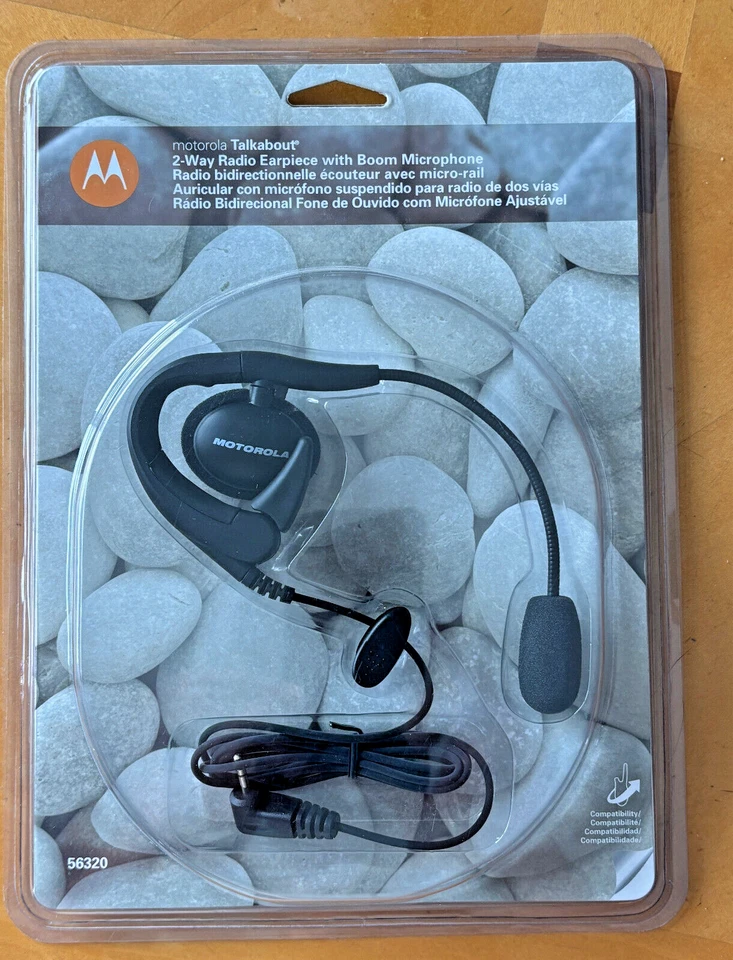 56320 MOTOROLA Earpiece with Boom Microphone for Talkabout 2-Way Radios NEW - Image 1 of 1