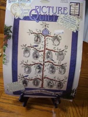 DAISY KINGDOM Memory Lane PICTURE EDREDÓN Kit, ¡NUEVO! ÁRBOL GENEALÓGICO, GRATIS s/h Foto 1 de 4