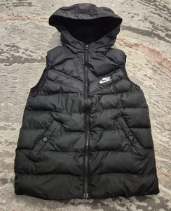 Nike Chicos Chaleco con Capucha Body Calentador Talla M 137-147cm Negro - Imagen 1 de 10