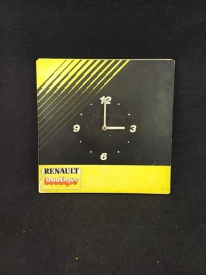 Rare pendule horloge murale RENAULT BOUTIQUE vintage 1980 ancien garage 5 turbo - Photo 1/4
