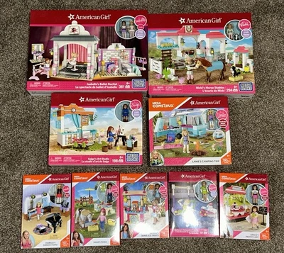 LOTE DE 9 MEGA BLOQUES AMERICAN GIRL MEGA CONSTRUX **TODOS NUEVOS EN CAJA/SELLADOS** Foto 1 de 4