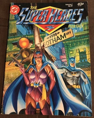Revista mensual de cómics de DC de superhéroes del Reino Unido volumen 1 #10 Batman Huntress 1981 usada Foto 1 de 3