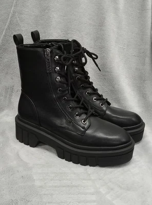 BOTAS GUESS Negras con Cremallera y Cordones Talla 10 GWFERINA NUEVAS Foto 1 de 4