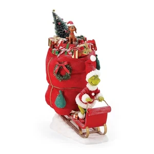 DEPT 56 Possible Dreams A VERY MERRY GRINCHMAS GRINCH SANTA IN SLEIGH 6006035 - Bild 1 von 6