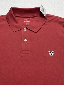 American Eagle Super Soft Slim Fit Polo Style Golf Shirt Men’s Size Large - Picture 1 of 10