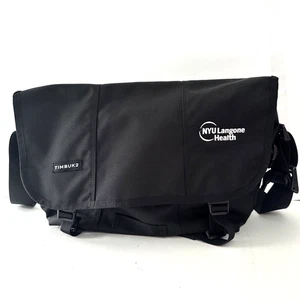timbuk2 Classic Black Messenger Bag Medium - Top Zustand mit NYU Logo - Bild 1 von 9