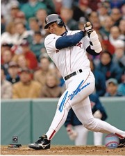 JOSE CANSECO  BOSTON RED SOX    ACTION SIGNED 8x10