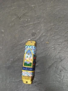 ❤️ Jewish Expressions Jerusalem Floral Handbemalt Mezuzah - Bild 1 von 7
