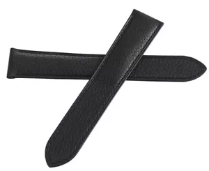Cartier 23mm Black Genuine Leather Band Watch Strap - Picture 1 of 3