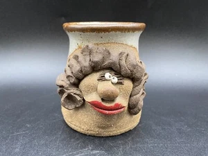 Mark Hines Funny Face Becher Steingut Keramik Tasse 1983 Vintage - Bild 1 von 9