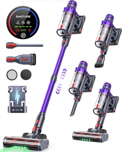 Cordless Vacuum Cleaner, 550W 45KPA 60 Mins Runtime Vacuum Cleaners for Home, St - Picture 1 of 9