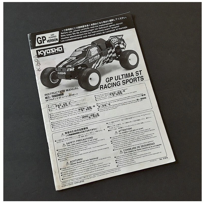 Camión Coche RC De Colección Kyosho GP Ultima Racing Deportes Nitro Manual del Propietario Ver Descp Foto 1 de 1