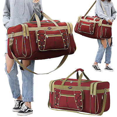 Women Men 72L Travel Duffel Bag Foldable Weekender Luggage Bag Large Capacity • 22.70$