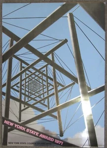 1971 Ken Snelson poster New York State Art Award silkscreen foil print 24x34" - Picture 1 of 24