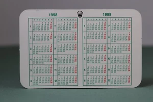 ROLEX - Kalender Grün/Grün Calendar 1998/1999 - Picture 1 of 2