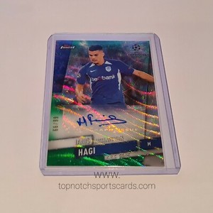 2019/20 Topps Finest UEFA CL Soccer Green Wave Autograph Ianis Hagi 66/99