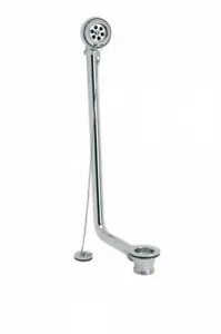 Exposed Plug and Chain Bath Waste for Freestanding Baths Polished Nickel -  - Picture 1 of 2