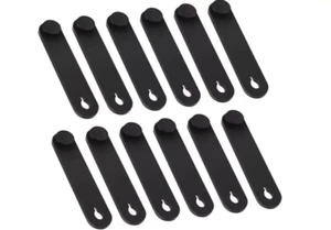 12 x RUBBER CABLE TIES WIRE HOLDER ORGANISER STRAP FOR MOTORCYCLE CAR HOUSEHOLD - Picture 1 of 8