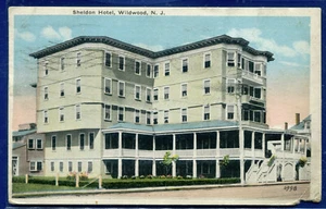 Sheldon Hotel Wildwood New Jersey nj old postcard - Picture 1 of 2