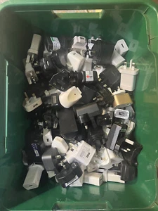 50x Bulk Whole Sale USB Charger 1 Port USB UK Mains Wall Plug Adapter 5V PHONE - Zdjęcie 1 z 1