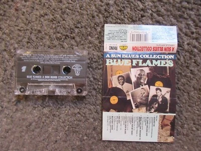 V/A "BLUE FLAMES:A SUN BLUES COLLECTION" 1990 RHINO/SUN 18TRX. EX.OOP COMP.TAPE - Image 1 of 4