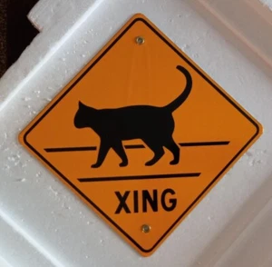 Cat Xing Porcelain Sign Home Garage Shop Wall - Picture 1 of 1