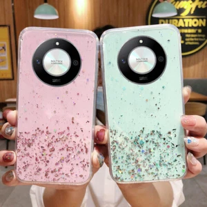 For Honor Magic6 Lite/X8/X7A/90/200 Pro Glitter Bling Clear TPU Phone Case Cover - Zdjęcie 1 z 21