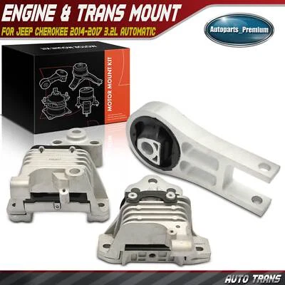 3x Montaje de motor y transmisión para Jeep Cherokee 2014-2017 3,2 L automático Foto 1 de 4
