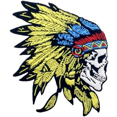 Embroidered Patch Iron Sew On Patches transfers Badges appliques Native American - Image 1 of 4
