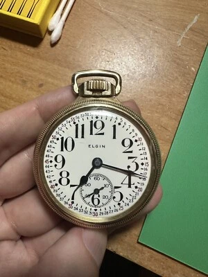 Elgin Veritas 16s grade 453 -1st Run W/ Diamond Endstones! - Serviced - - Image 1 of 4