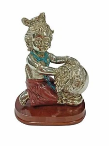 Baby Krishna Messing Idol Murti für Wohnkultur und Tempel für perfektes Diwali Geschenk - Bild 1 von 4