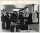 1962 Press Photo William Warmuth congratulated by CR Conlee on 25th yr Journal