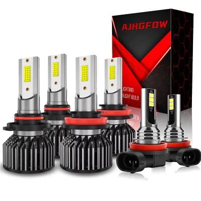 SET For Honda BR-V 2018 2019 6000K Combo LED Headlights + Fog Lights Bulbs Kit - Image 1 of 4